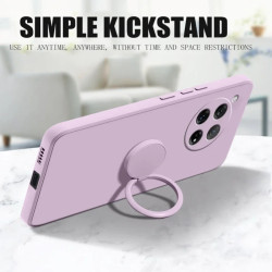 Liquid Silicone Case for OnePlus 12/13 with Ring Stand & Lanyard, Shockproof Bumper Cover