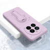 Liquid Silicone Case for Realme 12 Pro Plus | Shockproof Soft Phone Cover with Stand Holder & Silicone Lanyard