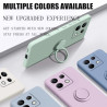 Liquid Silicone Case for Xiaomi Redmi Note 13 Pro 5G & Poco X6 | Soft Ring Holder & Silicone Lanyard Cover