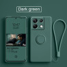 Liquid Silicone Case for Xiaomi Redmi Note 13 Pro 5G & Poco X6 | Soft Ring Holder & Silicone Lanyard Cover